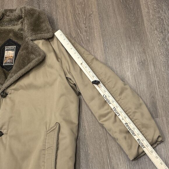Vintage Mighty Mac Jacket Mens XL Gloucester Sherpa Lined Workwear Coat READ - Picture 7 of 14